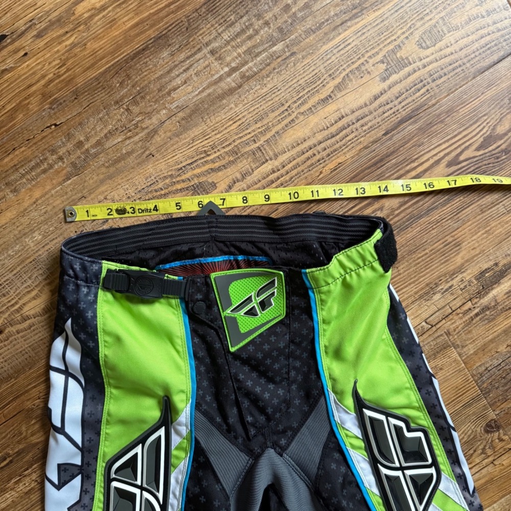 Fly Racing F-16 Motocross Pants Mens 30 Green Black MX Dirt Bike Gear BMX - Picture 11 of 12